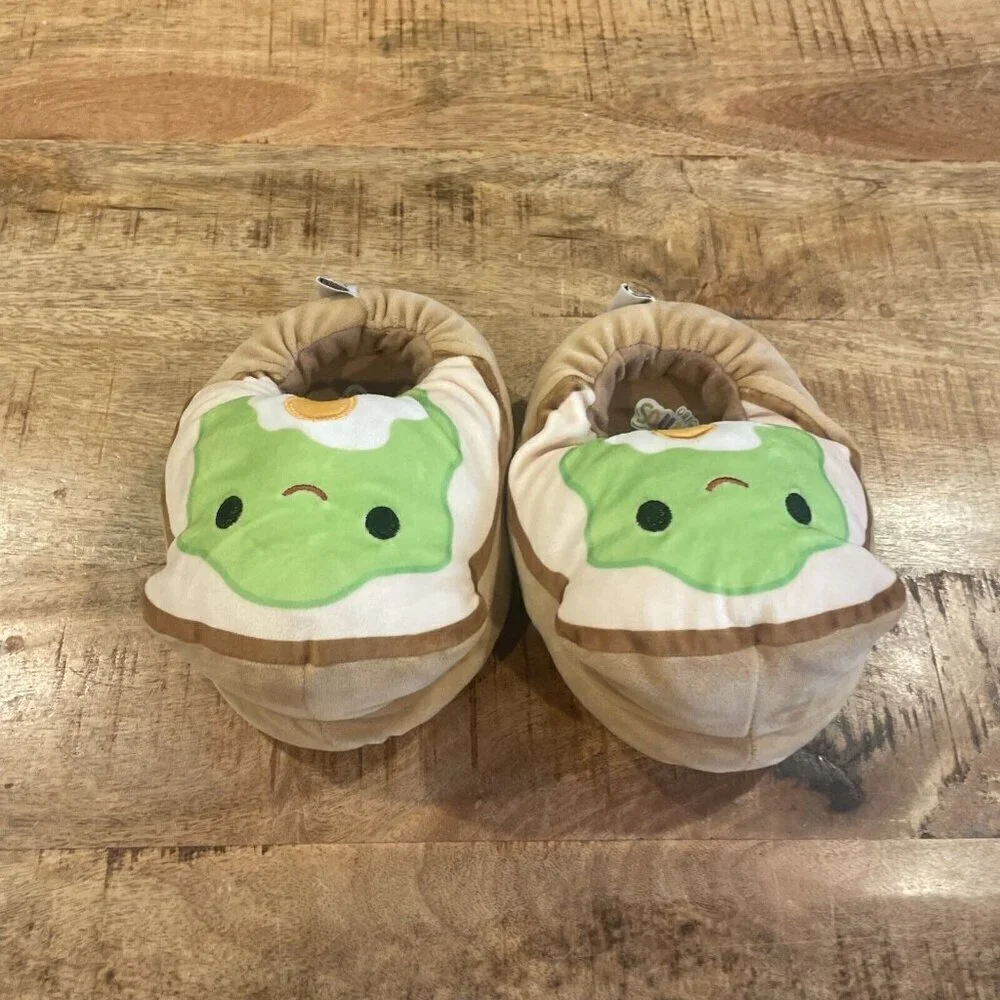 Original Squishmallows Slippers - Sinclair The Avocado Toast - Size 13-1